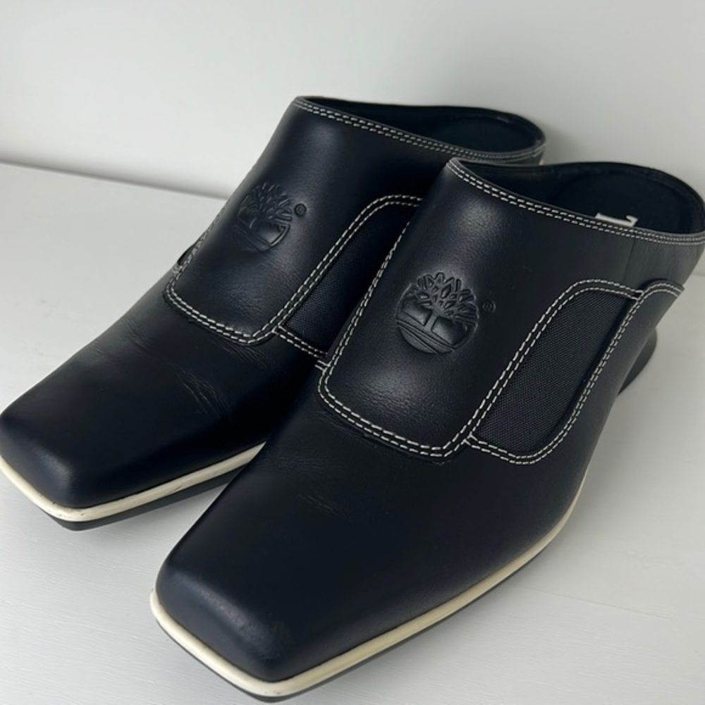 Timberland Patty Clogs Black Slip On Back Out